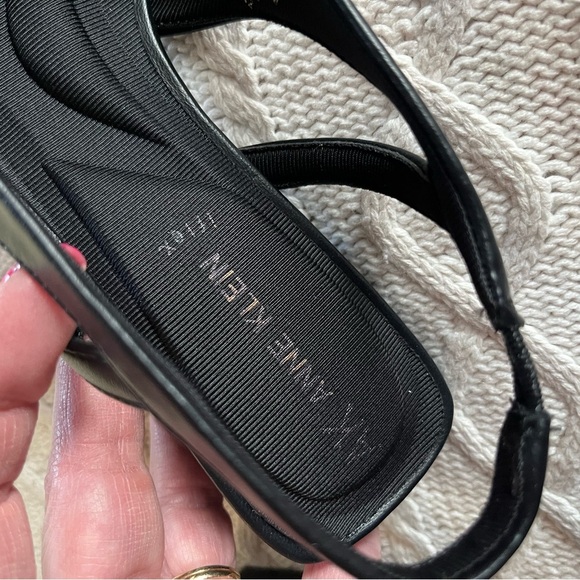 NIB Anne Klein Charma Style Flex Black Flats with Pearl Decor Women’s Size 7 - Picture 10 of 12